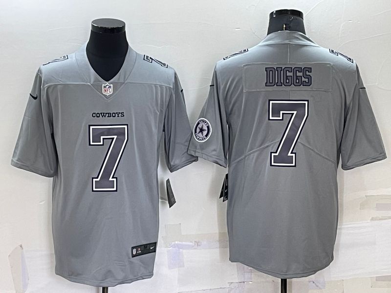 Men Dallas Cowboys #7 Diggs Grey 2022 Nike Limited Vapor Untouchable NFL Jersey->dallas cowboys->NFL Jersey